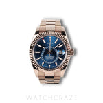 2024 ROLEX SKYDWELLER ROSE GOLD BLUE DIAL 42MM 336935