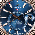 2024 ROLEX SKYDWELLER ROSE GOLD BLUE DIAL 42MM 336935