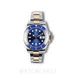 2017 ROLEX SUBMARINER DATE TWO TONE YELLOW GOLD AND STEEL BLUE DIAL 40MM 116613LB
