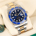 2017 ROLEX SUBMARINER DATE TWO TONE YELLOW GOLD AND STEEL BLUE DIAL 40MM 116613LB