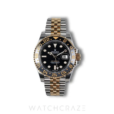 2024 ROLEX GMT MASTER 2 GMT2 TWO TONE YELLOW GOLD AND STEEL 'ZOMBIE' 41MM 126713GRNR