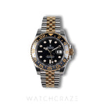 2023 ROLEX GMT-MASTER II TWO TONE YELLOW GOLD AND STEEL BLACK DIAL 40MM 126713GRNR