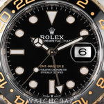 2023 ROLEX GMT-MASTER II TWO TONE YELLOW GOLD AND STEEL BLACK DIAL 40MM 126713GRNR