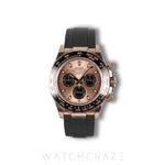 2021 ROLEX COSMOGRAPH DAYTONA ROSE GOLD OYSTERFLEX ROSE GOLD DIAL 40MM 116515LN