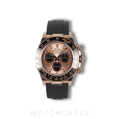 2021 ROLEX COSMOGRAPH DAYTONA ROSE GOLD OYSTERFLEX ROSE GOLD DIAL 40MM 116515LN