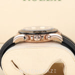 2021 ROLEX COSMOGRAPH DAYTONA ROSE GOLD OYSTERFLEX ROSE GOLD DIAL 40MM 116515LN