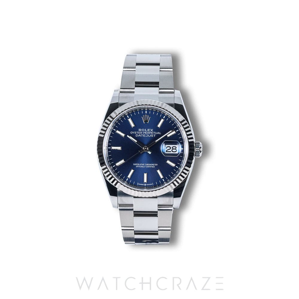 2022 ROLEX DATEJUST BLUE DIAL 36MM 126234