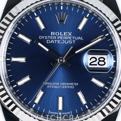 2025 ROLEX DATEJUST BLUE DIAL 36MM 126234