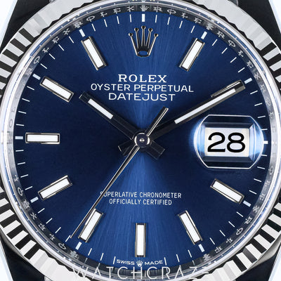 ROLEX DATEJUST BLUE DIAL 36MM 126234