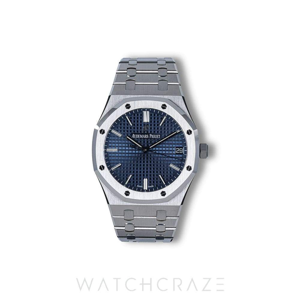AUDEMARS PIGUET ROYAL OAK SELFWINDING STAINLESS STEEL BLUE DIAL 41MM 15500ST.OO.1220ST.01