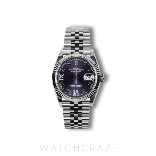 2026 ROLEX DATEJUST PURPLE DIAL 36MM 126234