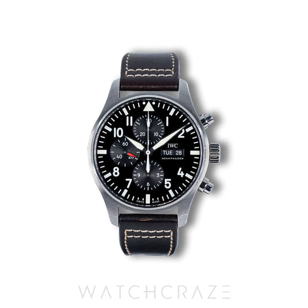 2016 IWC PILOTS WATCH CHRONOGRAPH BLACK DIAL 43MM IW377709