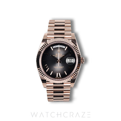 2026 ROLEX DAY-DATE ROSE GOLD OMBRE SLATE DIAL 40MM 228235