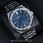 2021 AUDEMARS PIGUET ROYAL OAK BLUE DIAL 41 MM 15500ST.OO.1220ST.01