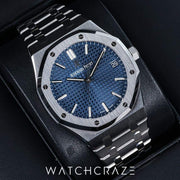 AUDEMARS PIGUET ROYAL OAK SELFWINDING STAINLESS STEEL BLUE DIAL 41MM 15500ST.OO.1220ST.01