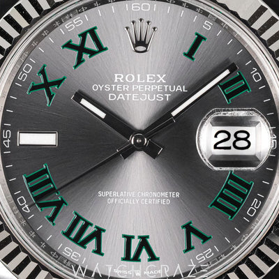 2024 ROLEX DATEJUST FLUTED JUBILEE WIMBLEDON DIAL 41MM 126334