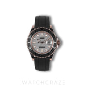 2020 ROLEX YACHTMASTER ROSE GOLD PAVE DIAMOND DIAL OYSTERFLEX 40MM 126655
