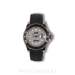 2020 ROLEX YACHTMASTER ROSE GOLD PAVE DIAMOND DIAL OYSTERFLEX 40MM 126655