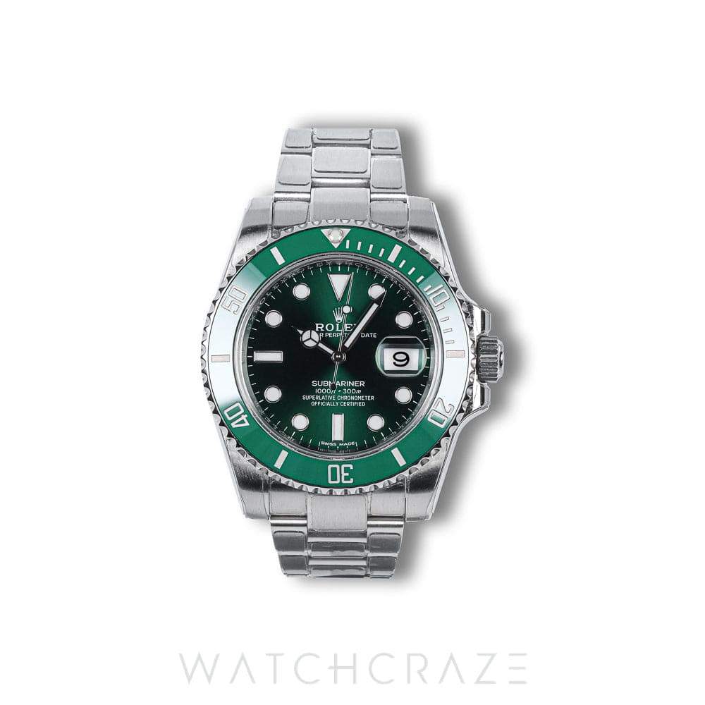 2019 ROLEX HULK SUBMARINER DATE 40MM 116610LV