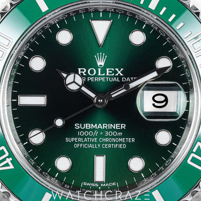 2019 ROLEX HULK SUBMARINER DATE 40MM 116610LV