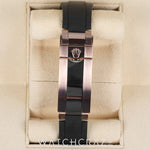 2020 ROLEX YACHTMASTER ROSE GOLD PAVE DIAMOND DIAL OYSTERFLEX 40MM 126655