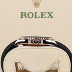 2020 ROLEX YACHTMASTER ROSE GOLD PAVE DIAMOND DIAL OYSTERFLEX 40MM 126655