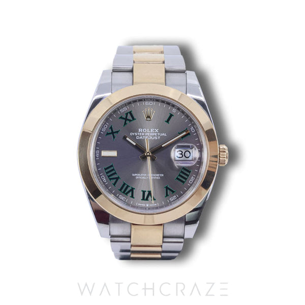 2020 ROLEX DATE-JUST 41 TWO TONE WIMBLEDON 126303