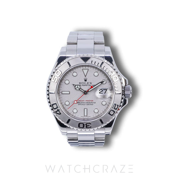 2010 ROLEX YACHT-MASTER PLATINUM SILVER 16622