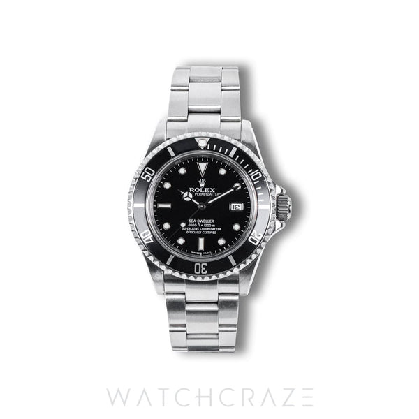 2000 ROLEX SEA-DWELLER BLACK DIAL 40MM M16600 - ROLEX SERVICED 2023