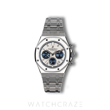 2020 AUDEMARS PIGUET ROYAL OAK CHRONOGRAPH WHITE DIAL "BLUE EYES" 38MM 26315ST.OO.1256ST.01