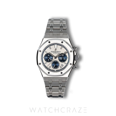 2020 AUDEMARS PIGUET ROYAL OAK CHRONOGRAPH WHITE DIAL "BLUE EYES" 38MM 26315ST.OO.1256ST.01
