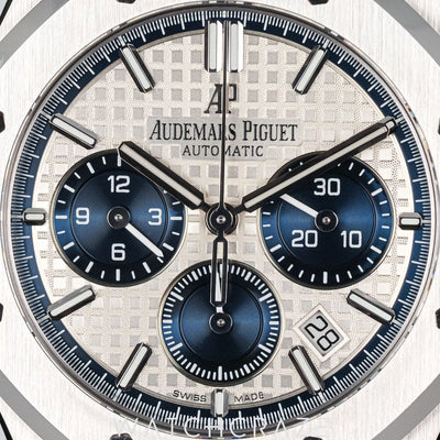 2020 AUDEMARS PIGUET ROYAL OAK CHRONOGRAPH WHITE DIAL "BLUE EYES" 38MM 26315ST.OO.1256ST.01