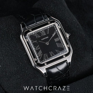 2026 CARTIER SANTOS DUMONT LARGE BLACK LACQURE WSSA0046