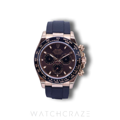 2021 ROLEX DAYTONA OYSTERFLEX ROSE GOLD BROWN DIAL 116515LN