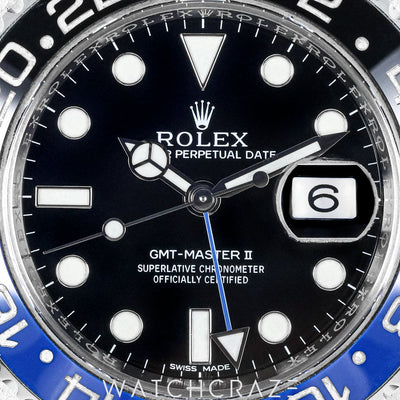 2018 ROLEX GMT-MASTER II BATMAN 40MM 116710BLNR