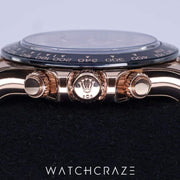 2021 ROLEX DAYTONA OYSTERFLEX ROSE GOLD BROWN DIAL 116515LN