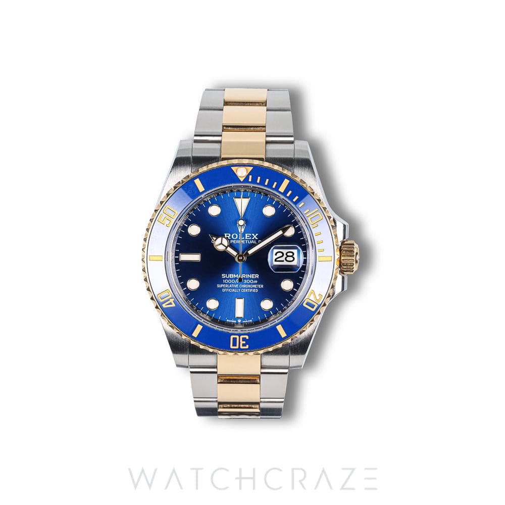 2025 ROLEX SUBMARINER DATE TWO TONE YELLOW GOLD AND STEEL BLUE DIAL BLUSEY 41MM 126613LB