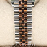 2020 ROLEX LADIES DATEJUST TWO TONE ROSE GOLD AND STEEL DIAMONDS BEZEL PURPLE DIAL 31MM 278341RBR