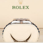 2020 ROLEX LADIES DATEJUST TWO TONE ROSE GOLD AND STEEL DIAMONDS BEZEL PURPLE DIAL 31MM 278341RBR