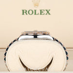 2020 ROLEX LADIES DATEJUST TWO TONE ROSE GOLD AND STEEL DIAMONDS BEZEL PURPLE DIAL 31MM 278341RBR