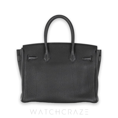 2016 HERMES BIRKIN 30 BLACK GOLD HARDWARE