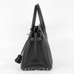 2016 HERMES BIRKIN 30 BLACK GOLD HARDWARE
