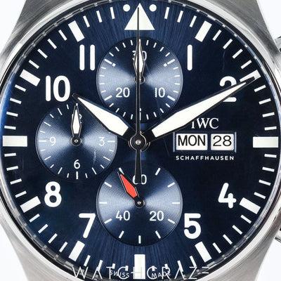 2023 IWC PILOTS CHRONOGRAPH WATCH BLUE DIAL 43MM IW378004