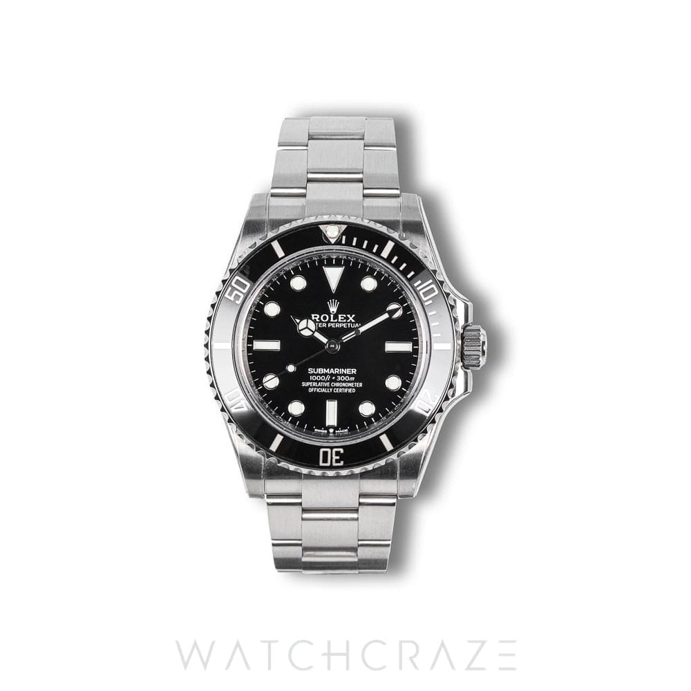 2021 ROLEX SUBMARINER NO-DATE BLACK DIAL 41MM 124060