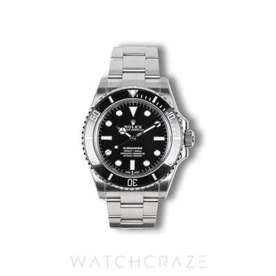 2021 ROLEX SUBMARINER NO-DATE BLACK DIAL 41MM 124060