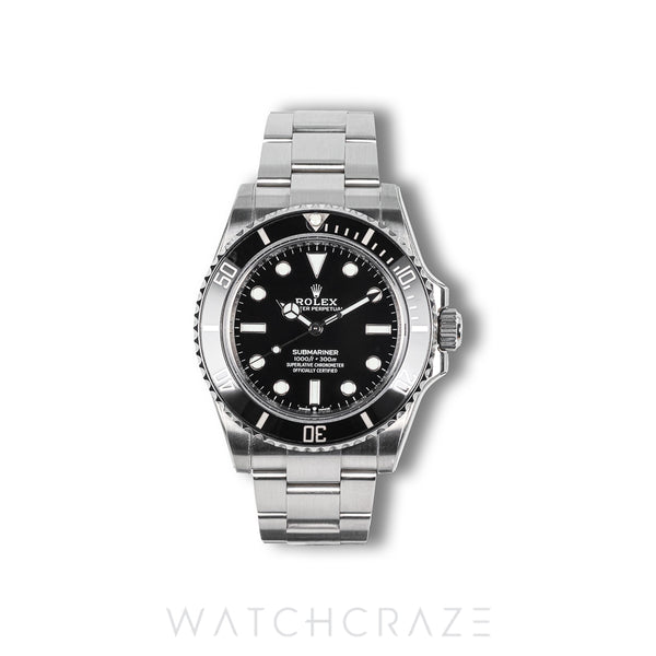 2021 ROLEX SUBMARINER NO-DATE BLACK DIAL 41MM 124060