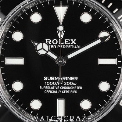 2021 ROLEX SUBMARINER NO-DATE BLACK DIAL 41MM 124060