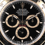 2025 ROLEX DAYTONA COSMOGRAPH TWO TONE YELLOW GOLD AND STEEL BLACK DIAL 40MM 126503