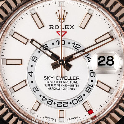 2022 ROLEX SKY-DWELLER WHITE DIAL 42MM 326235