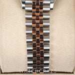 2023 ROLEX DATEJUST TWO TONE ROSE GOLD STEEL DIAMOND BEZEL 31MM 278381RBR